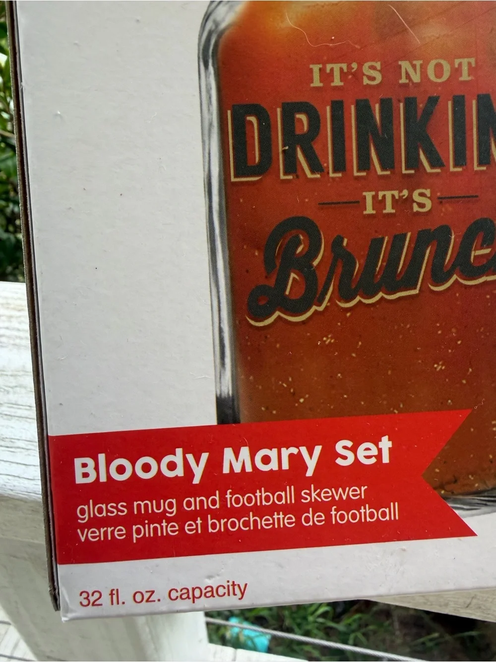 DCI Bloody Mary Mug Set in Clear - 'It's Not Drinking It's Brunch'